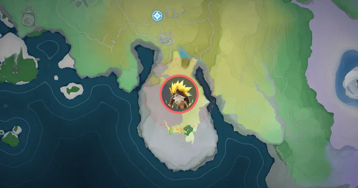 Alpha Blazen’s location on the Idyll map, in Blitzwood
