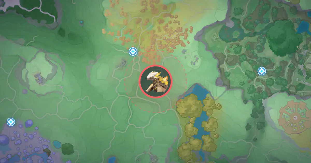 Alpha Minespine’s location on the Idyll map, in Beast Fang Ridge