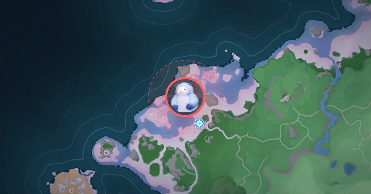 Alpha Panpanta’s location on the Idyll map, in Echoback Landing