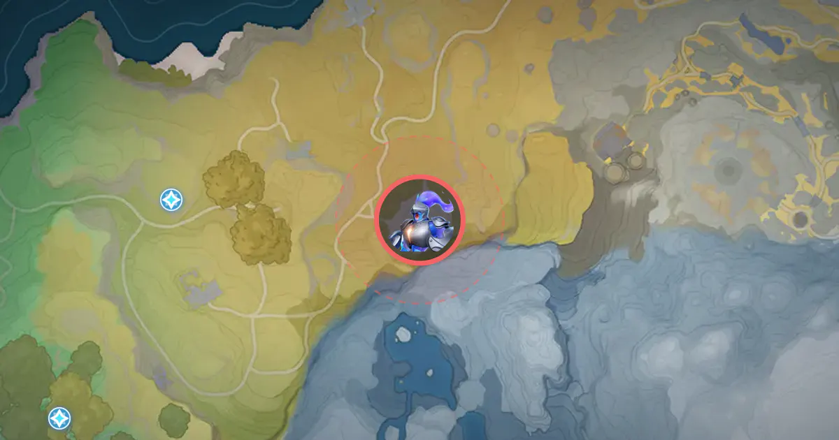 Alpha Rookey’s location on the Idyll map, in Russet Highlands