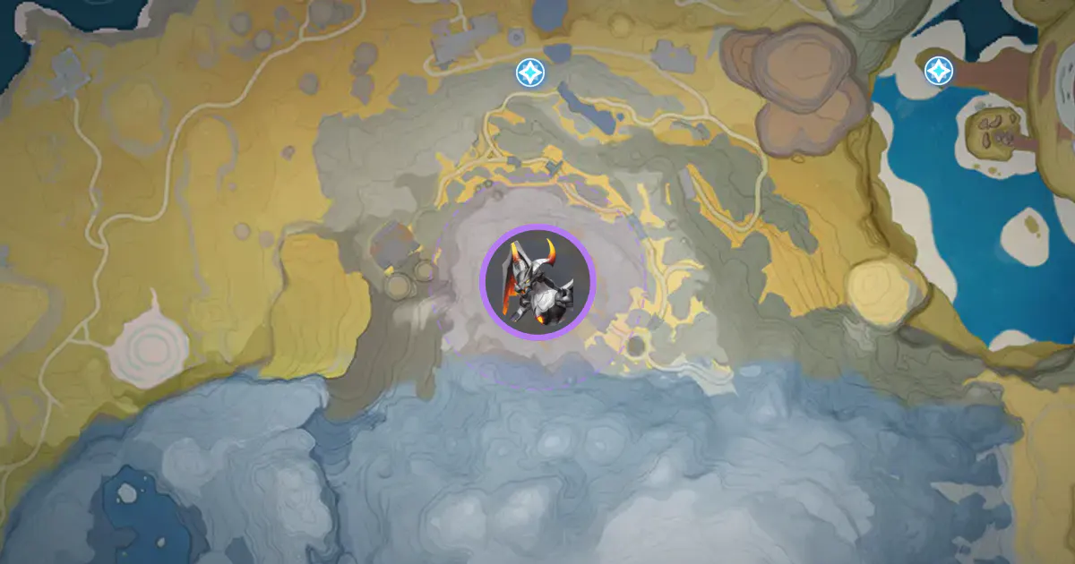 Omega Infergon’s location on the Idyll map, in Russet Highlands